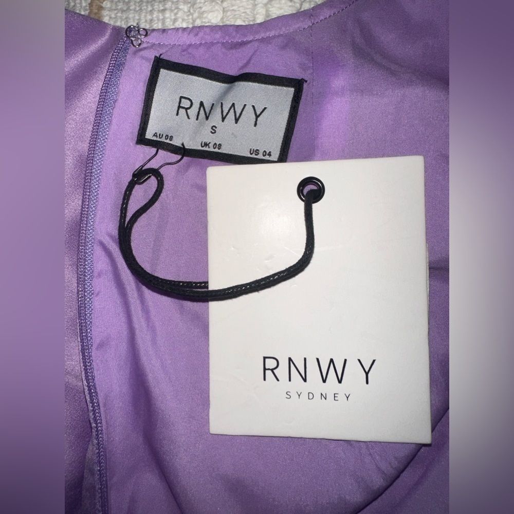 RUNAWAY SERAFINA MINI DRESS LILAC SIZE S - Picture 7 of 7